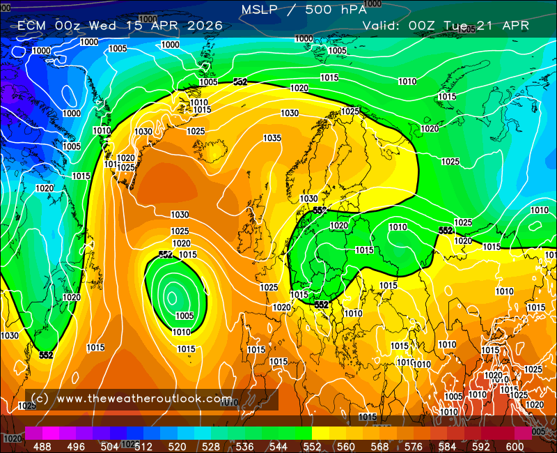 Showery but not too much rain ahead. Warmer for a time then hopefully ...